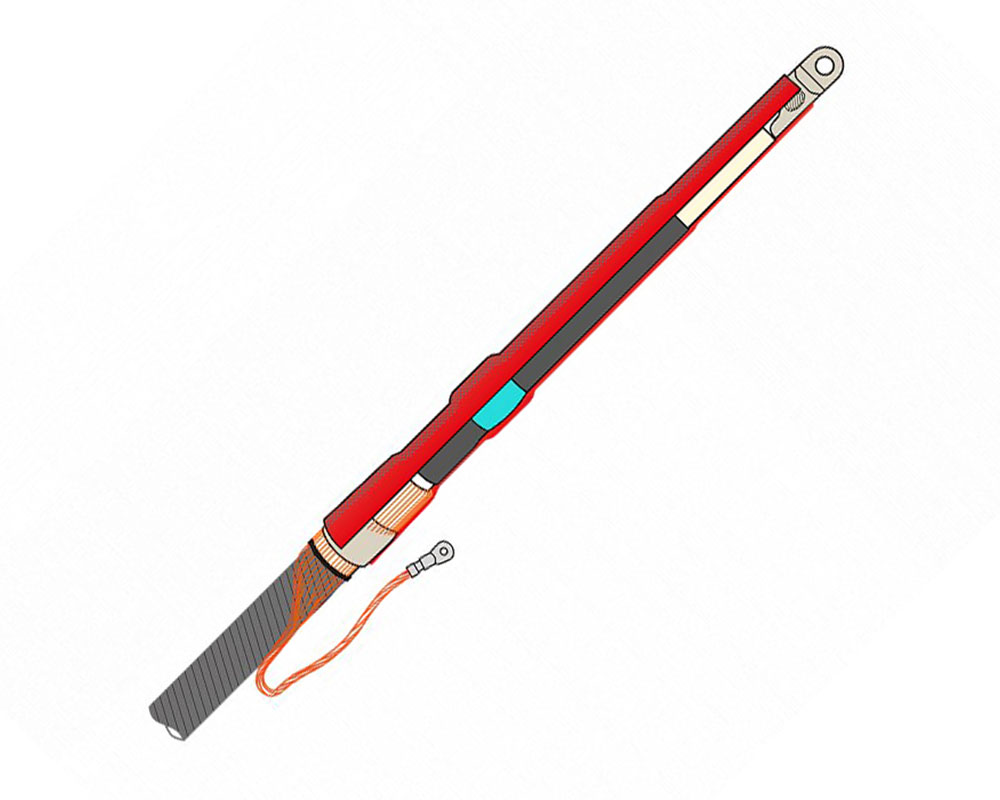 Муфта термоусаживаемая концевая внутренней установки для одножильного кабеля с СПЭ-изоляцией на напряжение до 10 кВ ПКВТ(н)нг-LS-О-10-300...400 (комплект на 3 фазы, с наконечниками)