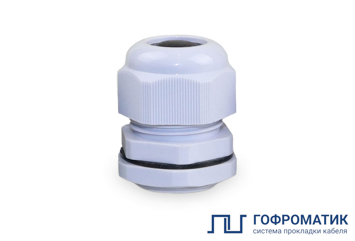 Сальник MG 12 пластик (3-6,5 мм) IP68 серый ГОФРОМАТИК